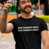 Hauska t-paita Mitä pikemmin annat, humoristinen lahjapaita tekstillä MITÄ PIKEMMIN ANNAT SITÄ PIKEMMIN NUKUT.
