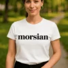 Hauska t-paita Morsian sydämillä morsian-printillä