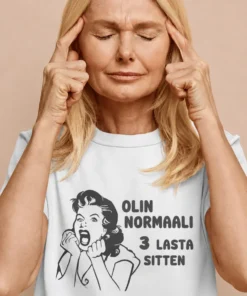 Hauska t-paita Olin normaali kolme lasta sitten lahjaksi vanhemmalle