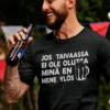 Hauska t-paita Olutta taivaassa humoristisella olutaiheisella painatuksella