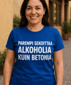Hauska t-paita Parempi sekoittaa alkoholia lahja synttäreille tai polttareihin