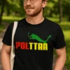 Hauska t-paita Polttaa, jossa teksti POLTTAA