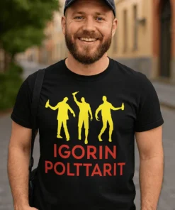 Hauska t-paita Polttarit nimellä, jossa teksti IGORIN POLTTARIT