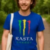 Hauska t-paita Rasta energy, jossa teksti RASTA ENERGY