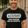 Hauska t-paita Savolainen lähtee kapakasta, humoristinen lahjapaita savolaisvitsillä