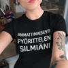 Hauska t-paita Silmien pyörittelyn ammattilainen humoristisella tekstiprintillä