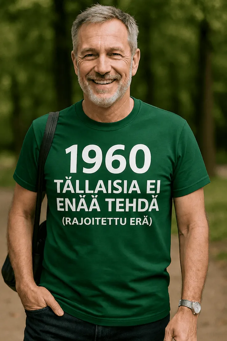 Hauska t-paita Tällaisia ei enää tehdä lahjaksi miehelle tai naiselle