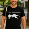 Hauska t-paita T rex vihaa punnerruksia dinosaurusaiheisella printillä ja tekstillä T-Rex hates pushups