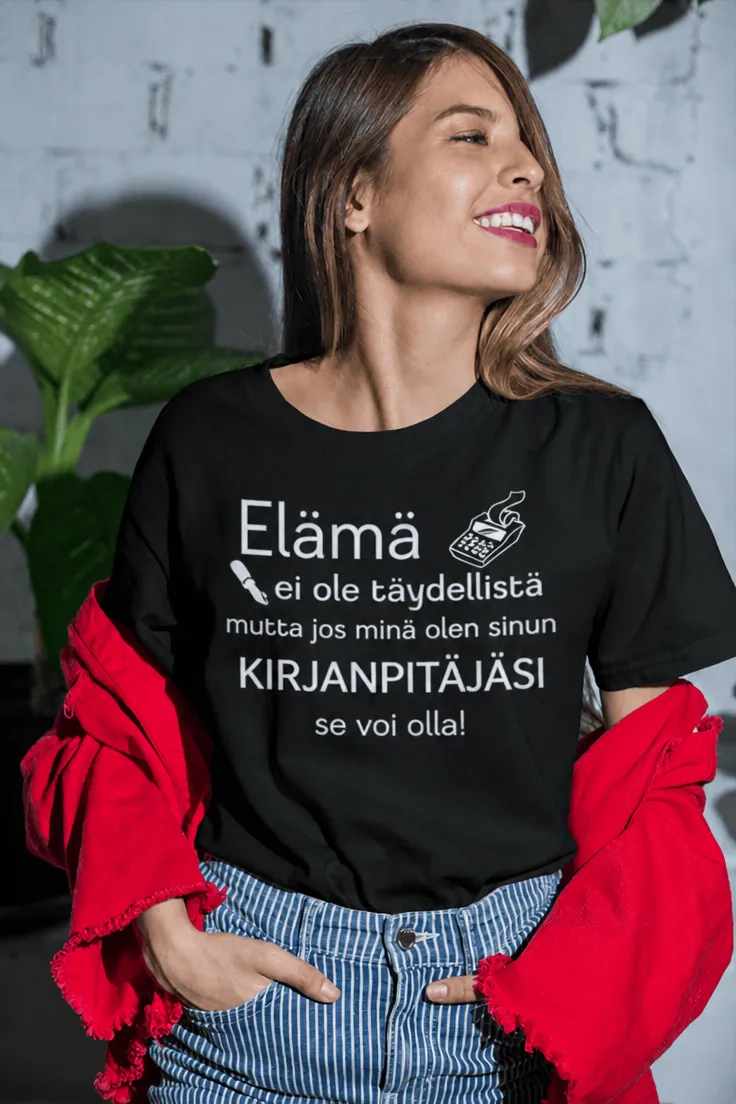 Hauska t-paita Täydellinen kirjanpitäjä lahjaksi kirjanpitäjälle