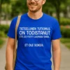Hauska t-paita Tieteellinen tutkimus et ole sokea humoristisella tekstiprintillä