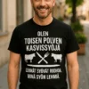 Hauska t-paita Toisen polven kasvissyöjä humoristisella painatuksella lahjaksi