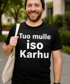 Hauska t-paita Tuo mulle iso Karhu -lahjaksi oluen ystävälle