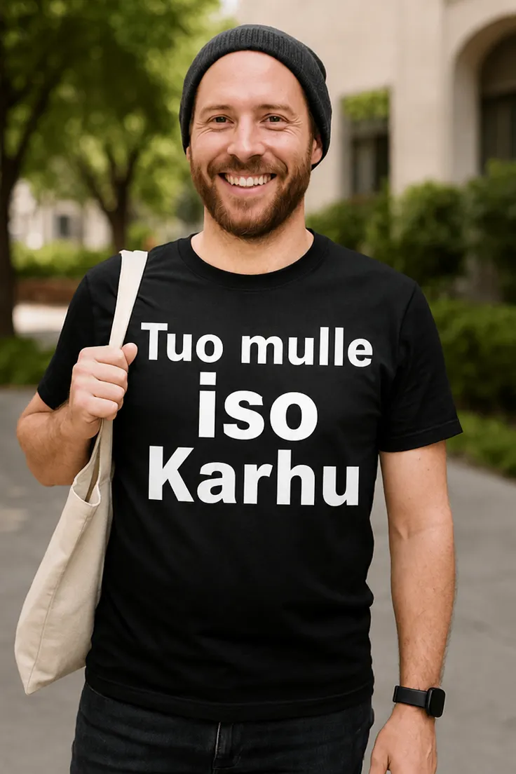 Hauska t-paita Tuo mulle iso Karhu -lahjaksi oluen ystävälle