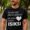 Hauska t-paita Tyttö kutsuu isiksi pehmeällä puuvillalla ja kestävällä printillä