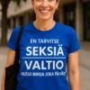 Hauska t-paita Valtio nussii joka päivä, humoristinen lahjapaita rohkealla tekstillä
