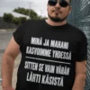 Hauska t-paita Vatsa lähti käsistä hauskalla tekstiprintillä lahjaksi