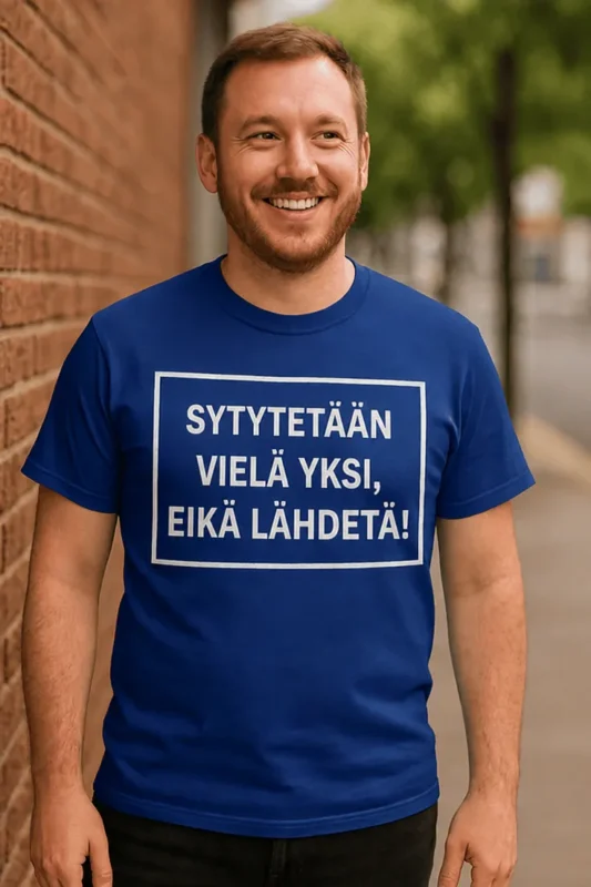 Hauska t-paita Vielä yksi palamaan hauskalla juhlateemaisella painatuksella