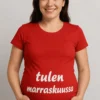 Äitiys t-paita Tulen marraskuussa, hauska lahja synttäreille odottajalle