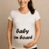 Äitiys t-paita Vauva kyydissä lahja baby showeriin tai synttäreille