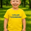 Lasten t-paita Juhlii syntymäpäivää nimellä, hauska syntymäpäiväpaita lapselle