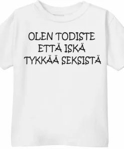 Lasten t-paita Olen todiste hauskalla tekstiprintillä lahjaksi