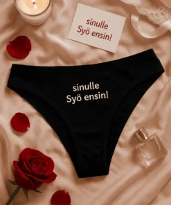 Naisten alusvaatteet Syö ensin, hauska lahja synttäreille tai polttareihin