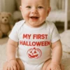 Vauvan body Ensimmäinen halloween, jossa teksti MY FIRST HALLOWEEN