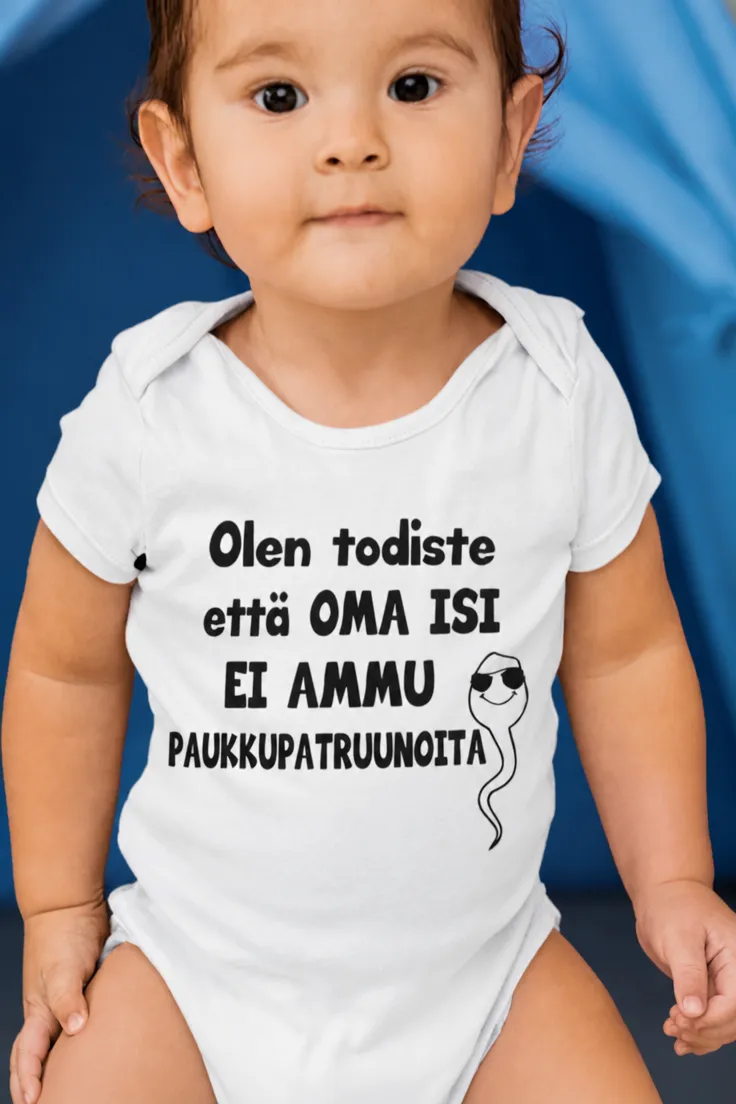 Vauvan body Isi ei ammu tyhjää hauskalla tekstiprintillä lahjaksi isälle
