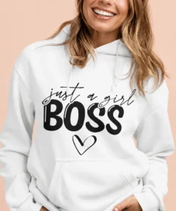 Villapaita Boss asenteella hauska t-paita tekstillä just a girl BOSS
