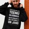 Villapaita Janoinen nimellä hauskalla tekstiprintillä lahjaksi
