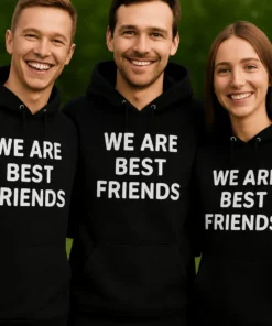 Villapaita Parhaat ystävät hauska lahjapaita ystävälle tekstillä WE ARE WE ARE BEST BEST WE AR FRIENDS RIENDS BEST FRIEND