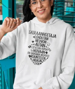 Villapaita Sairaanhoitaja sydän hauska lahjapaita sairaanhoitajalle